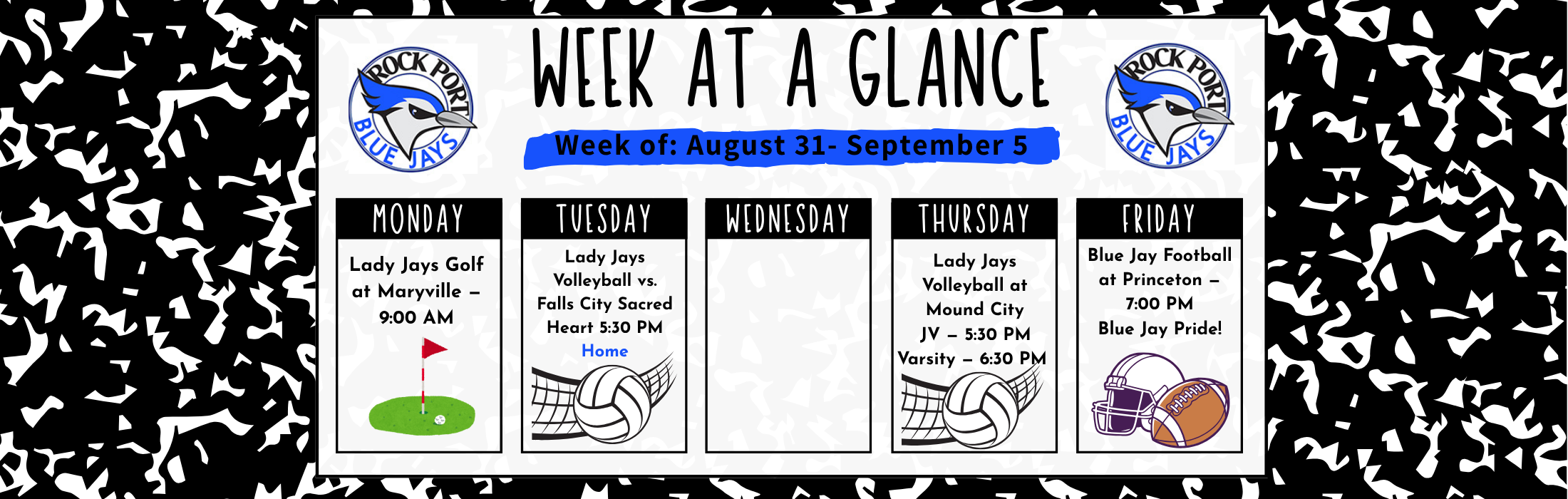 Week at a Glance  Banner