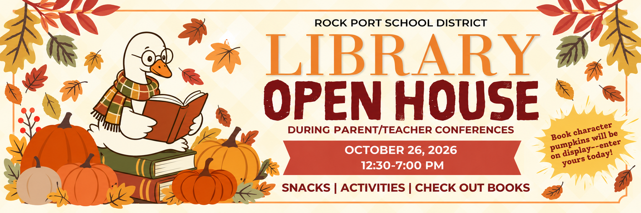 Autumn Library Open House Banner (1)